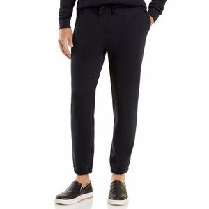 Alternative Track Pants Men Elastic Drawstring Waist Cozy Sweatpants Black